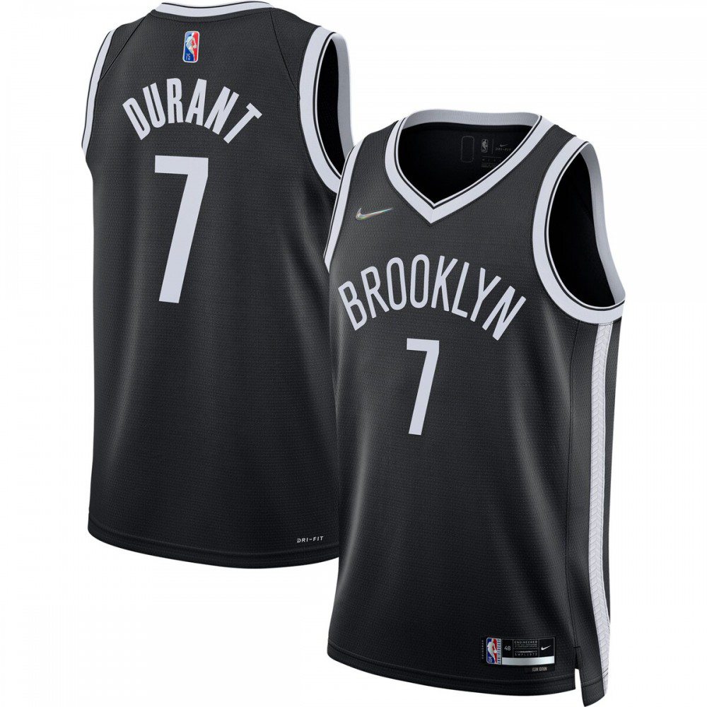 Kevin Durant Brooklyn Nets 2021/22 Diamond Swingman Jersey - Icon Edition - Black-Pro Kit Vault | Brand New 26/27 Sports Jerseys